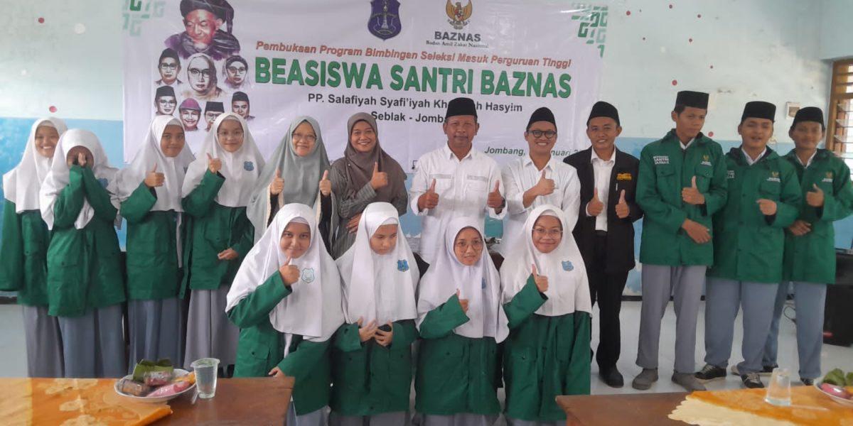 11 Santri Pesantren Seblak Jombang Terima Beasiswa Baznas RI